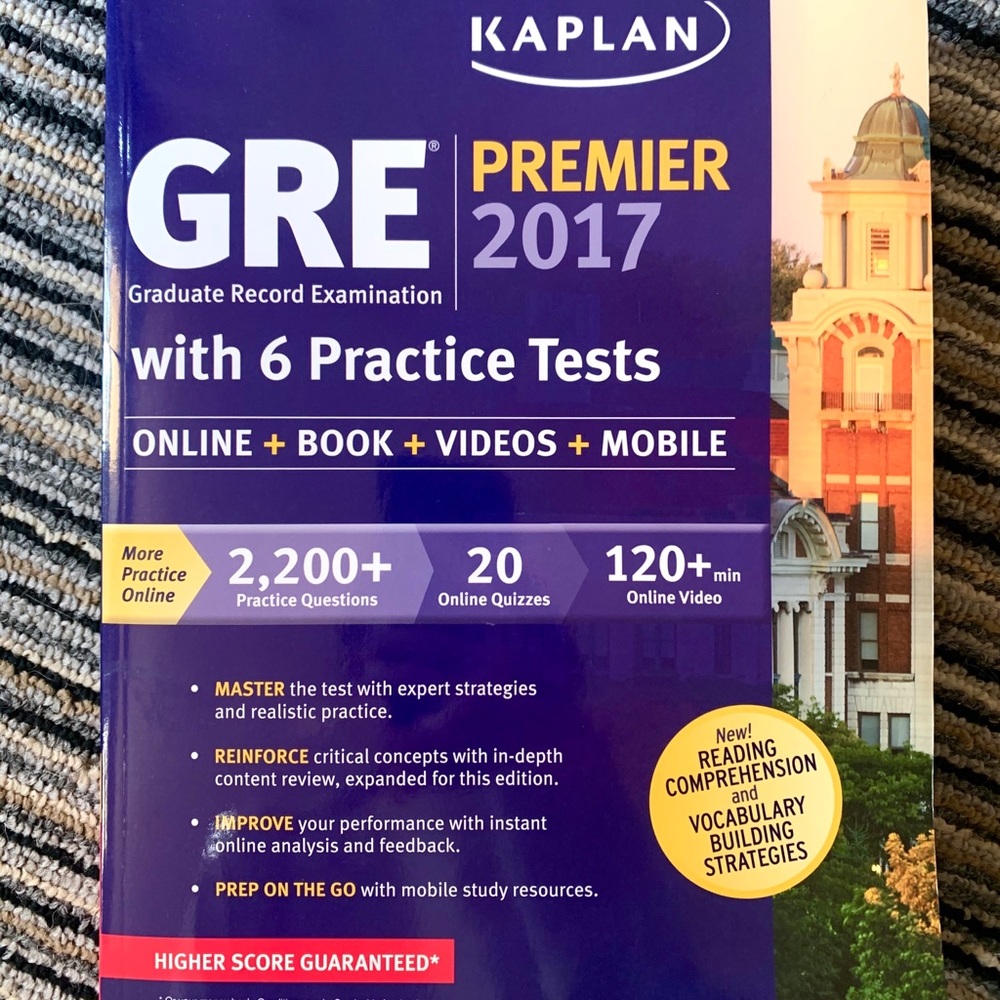 Kaplan GRE PREMIER 2017 Practice Book